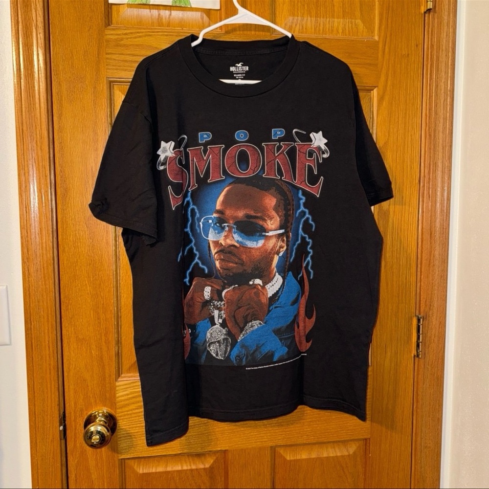 Pop Smoke Graphic T-Shirt - Black